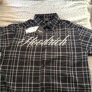 Hoodrich Black Checkered Men's Dress Shirt